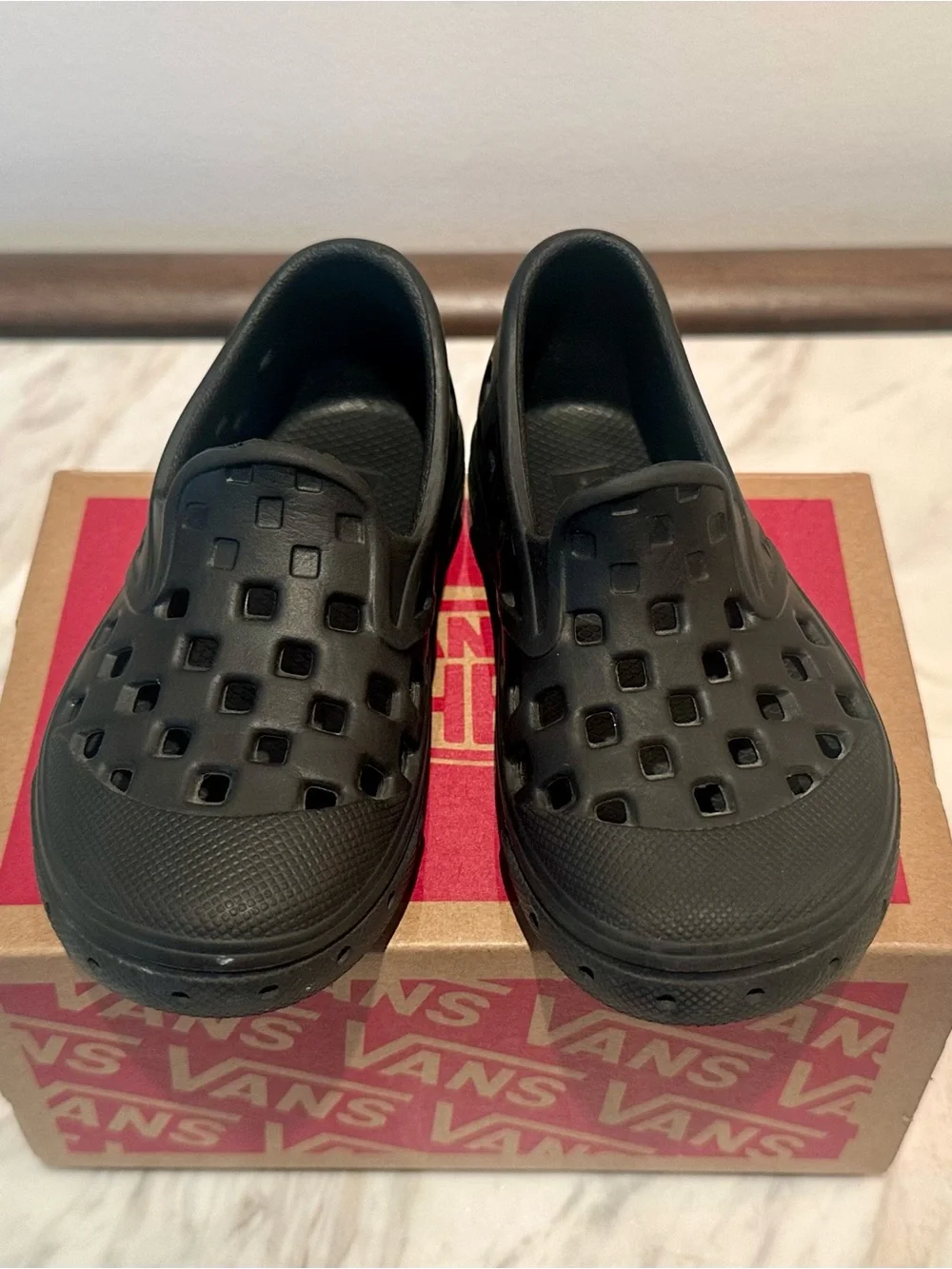 Vans Black Ventilated Slip-On Clog Sandals